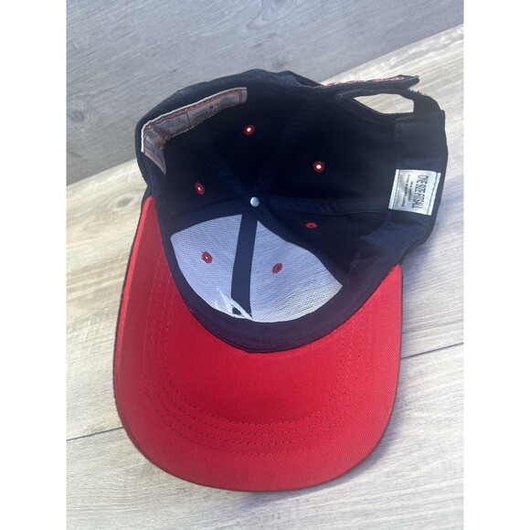 Vintage Atlanta Braves Hat Adjustable MLB Baseball Twins Enterprise Blue Red Cap - Picture 6 of 10